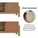 Rack Bancada Tv 65 Pol Nature 160 cm Carvalho Terracota ARLY