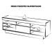 Rack Bancada Tv 75 Pol 180 cm 1P De Correr Pinho Off White ARLY