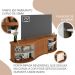 Rack Bancada Tv 75 Pol 180 cm 4699 Cinamomo Off White ARLY