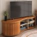 Rack Bancada Tv 75 Pol 180 cm 4699 Cinamomo Off White ARLY
