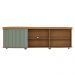 Rack Bancada Tv 75 Pol 180 cm 4700 Carvalho Off White Menta ARLY