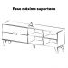 Rack Bancada Tv 75 Pol MDF 2 Gavetas Cedro Off White ARLY