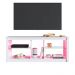 Rack Com LED 02 Prateleiras em Vidro 136cm Branco PRODDY