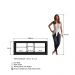 Rack Com LED 02 Prateleiras em Vidro 136cm Preto PRODDY