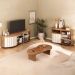 Rack Mesa Buffet Sala de Estar MG4647 Cinamomo Off White ARLY