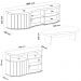 Rack Mesa Buffet Sala de Estar MG4647 Cinamomo Off White ARLY