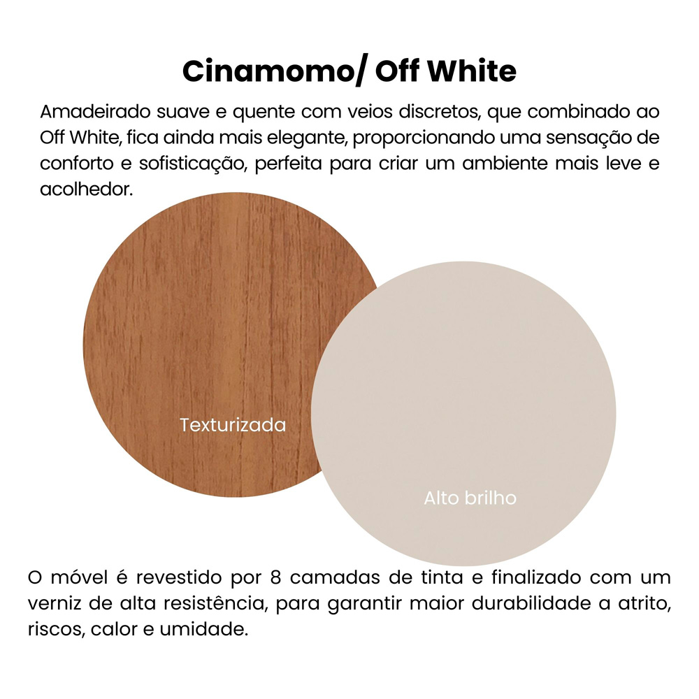 Rack Mesa Buffet Sala de Estar MG4647 Cinamomo Off White ARLY