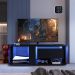 Rack Moderno Com LED 01 Gaveta 136cm Preto PRODDY