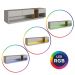 Rack Moderno Com LED 03 Gavetas 180cm Mel Arenas PRODDY