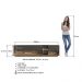 Rack Moderno Com LED 03 Gavetas 180cm Mel Grafite PRODDY