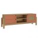 Rack Para Sala Tv 65 Pol 160 cm 4578 Carvalho Terracota ARLY
