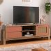 Rack Para Sala Tv 65 Pol 160 cm 4578 Carvalho Terracota ARLY