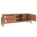 Rack Para Sala Tv 65 Pol 160 cm 4578 Carvalho Terracota ARLY
