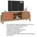 Rack Para Sala Tv 65 Pol 160 cm 4578 Carvalho Terracota ARLY
