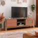 Rack Para Sala Tv 65 Pol 160 cm 4578 Carvalho Terracota ARLY