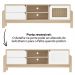 Rack Para Sala Tv 65 Pol 160 cm 4606 Naturale Branco ARLY