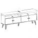 Rack Para Sala de Tv 75 Pol 160 cm 4609 Preto ARLY