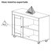 Rack Para TV 42 Pol 1P 91 cm Com Rodízios Cinamomo Off White ARLY