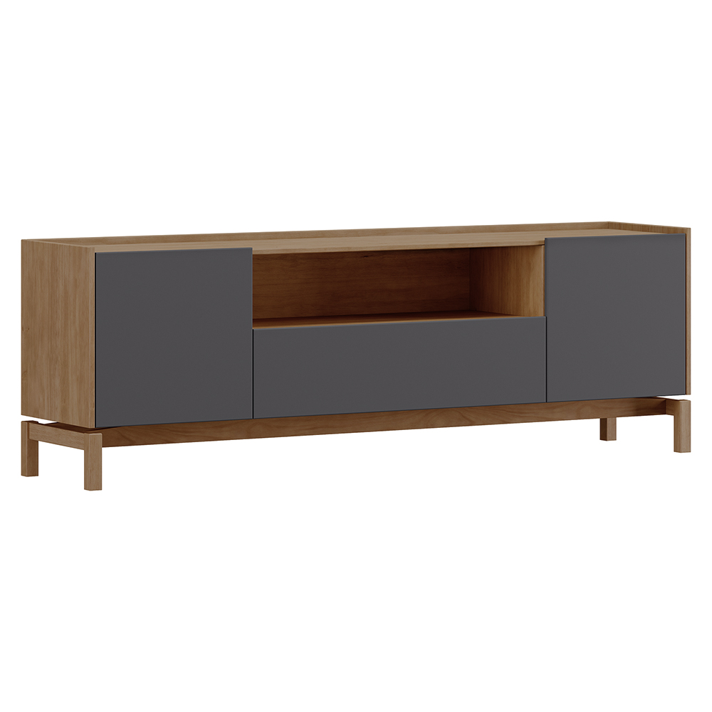Rack Para TV 65 Polegadas 2P 1G 180 cm 2154 Tauari Concret Milani Store