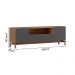 Rack Para TV 65 Polegadas 2P 1G 180 cm 2154 Tauari Concret Milani Store