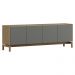 Rack Para TV 65 Polegadas 2P 2G 180 cm 2153 Oak Ferrolack Milani Store