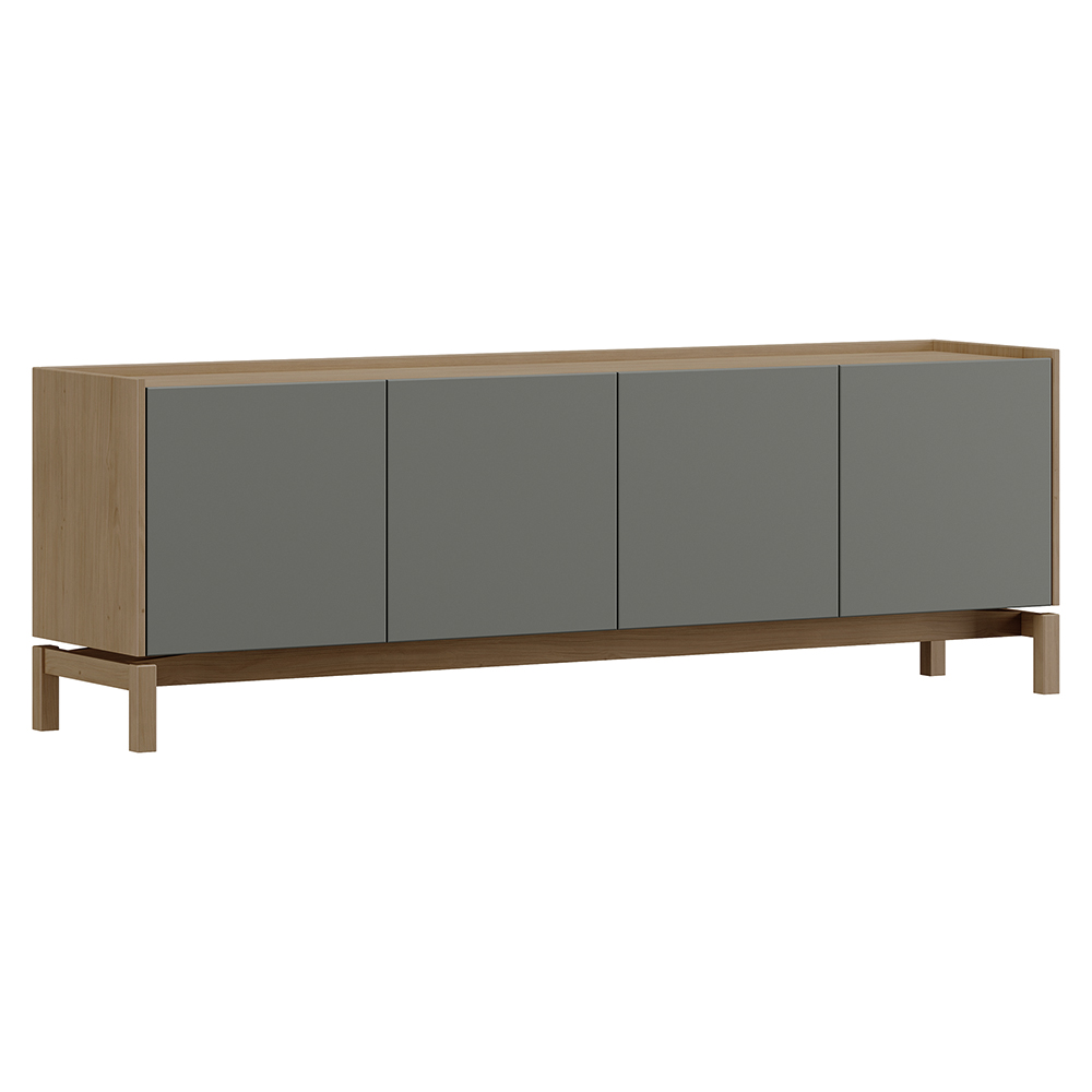 Rack Para TV 65 Polegadas 2P 2G 180 cm 2153 Oak Ferrolack Milani Store