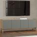 Rack Para TV 65 Polegadas 2P 2G 180 cm 2153 Oak Ferrolack Milani Store
