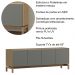 Rack Para TV 65 Polegadas 2P 2G 180 cm 2153 Oak Ferrolack Milani Store