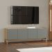 Rack Para TV 65 Polegadas 2P 2G 180 cm 2153 Oak Ferrolack Milani Store