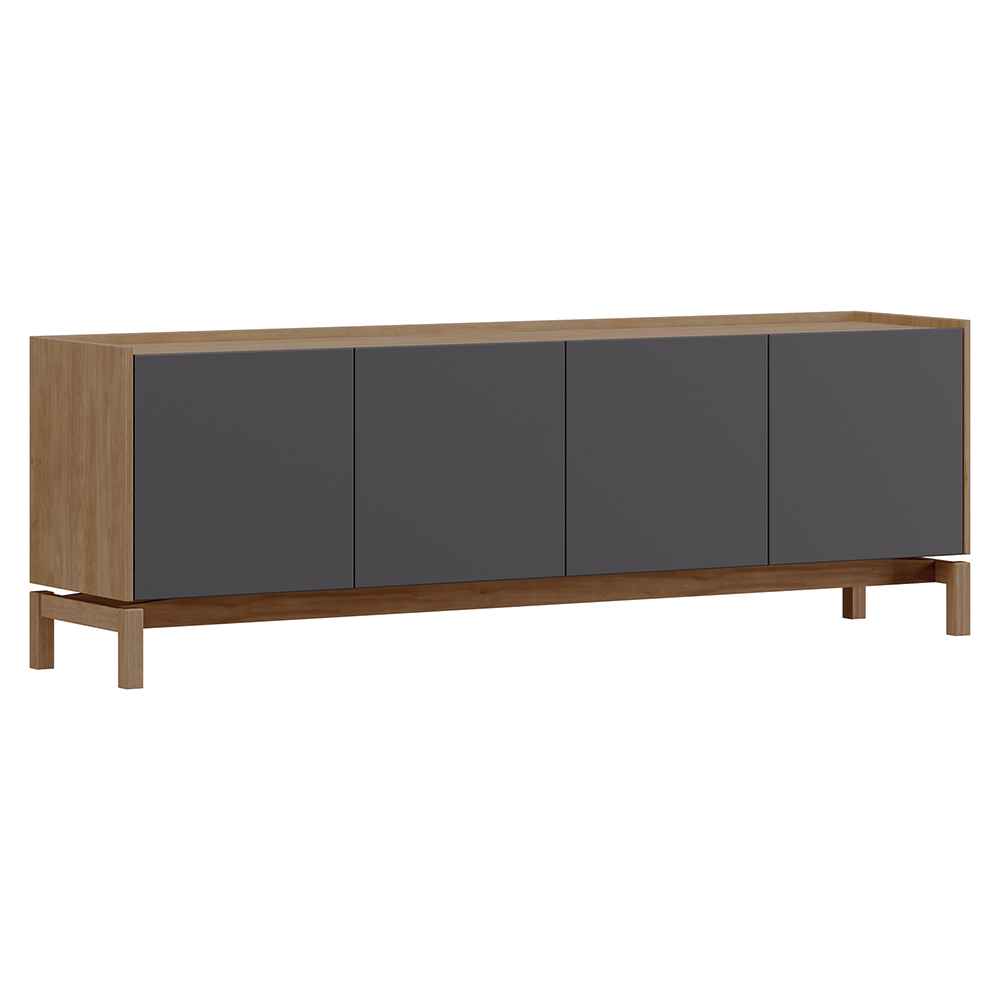 Rack Para TV 65 Polegadas 2P 2G 180 cm 2153 Tauari Concret Milani Store