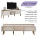 Rack Para TV 75 POL 2 Portas 180 cm 4379 Pinho Off White ARLY