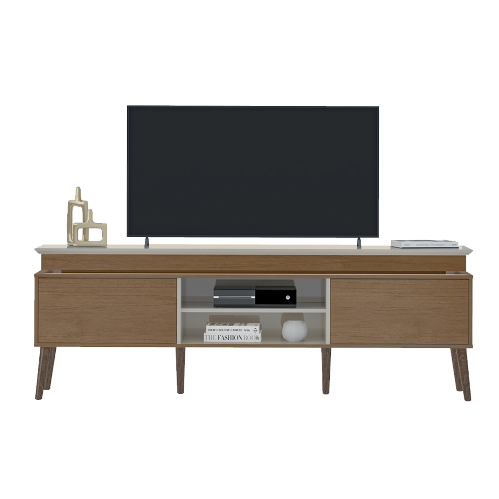 Rack Para TV 75 POL 2 Portas 180 cm 4704 Cinamomo Off White ARLY