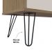 Rack Para TV Mesa de Centro RMC42 Carvalho Off White ARLY