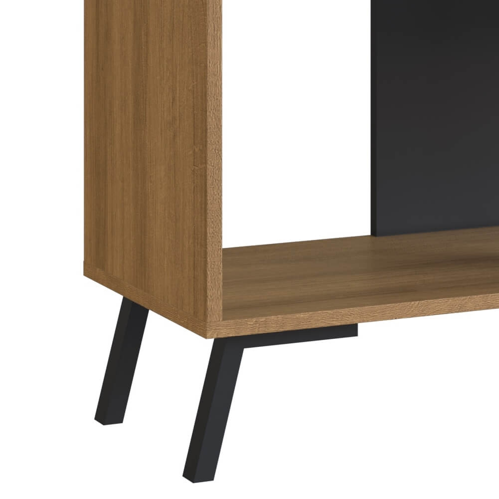 Rack TV 50 Polegadas 01 Gaveta 136cm Preto Mel PRODDY