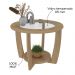 Rack Tv 65 Pol Buffet e Mesa De Centro Carvalho Terracota ARLY