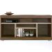 Rack Yara E Painel Maia Para TV 55 Polegadas Nogueira Real Off White CLB