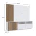 Rack e Painel Para TV 65 Polegadas 180cm Branco Mel PRODDY