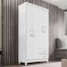 Roupeiro 4P 2G Moden 3565 100 cm Branco Flex INCP