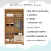 Roupeiro 4P 2G Moden 3565 100 cm Carvalho Am Off White INCP