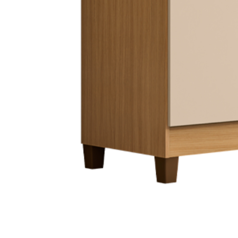 Roupeiro 4P 2G Moden 3565 100 cm Carvalho Am Off White INCP