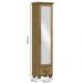 Sapateira 1 Porta Espelho Madeira Maciça 194x47 cm 2255 Freijo Milani Store