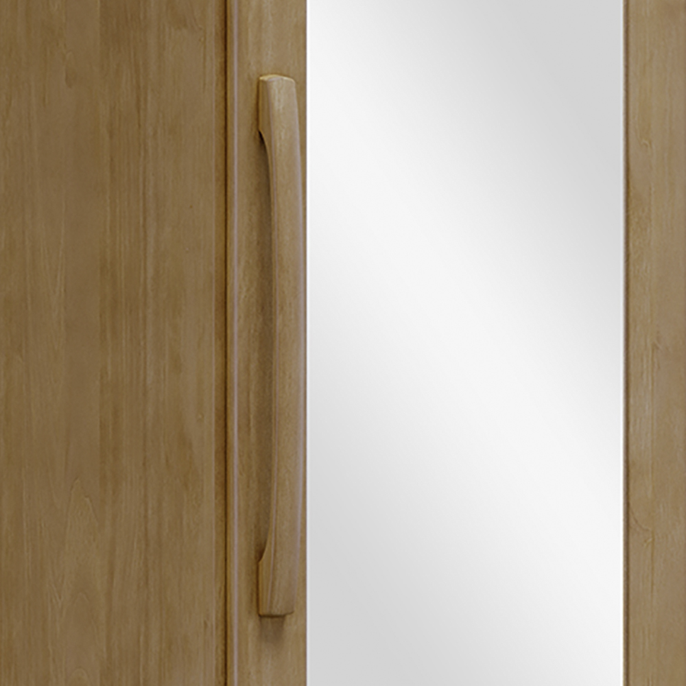 Sapateira 1 Porta Espelho Madeira Maciça 194x47 cm 2255 Freijo Milani Store