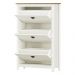 Sapateira 3 Gavetas Madeira Maciça 80 cm 9175 Branco Freijo Milani Store