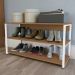 Sapateira Industrial 3 Prateleiras 88 cm LI020 Canela Branco KPB