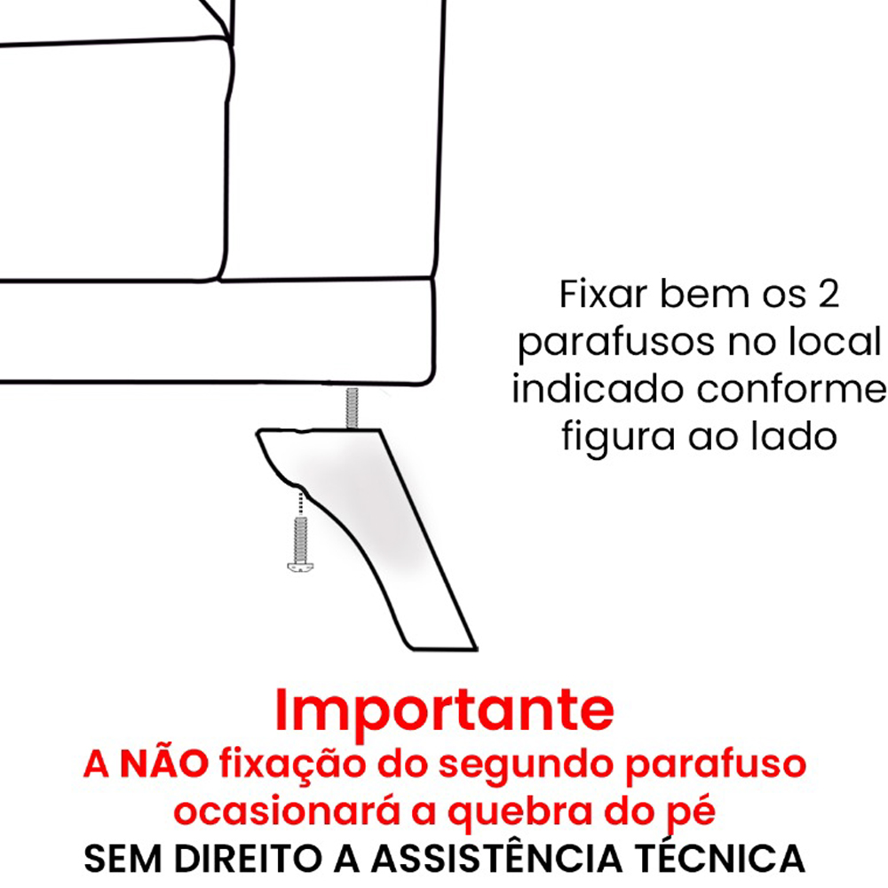 Sofa 2 Lugares 160 cm Eron Linho Bege Vazzano