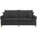 Sofa 2 Lugares 160 cm Eron Linho Grafite Vazzano