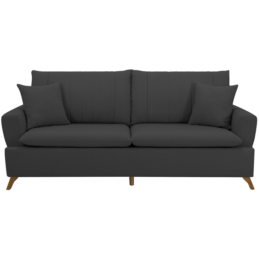 Sofa 2 Lugares 160 cm Eron Linho Grafite Vazzano
