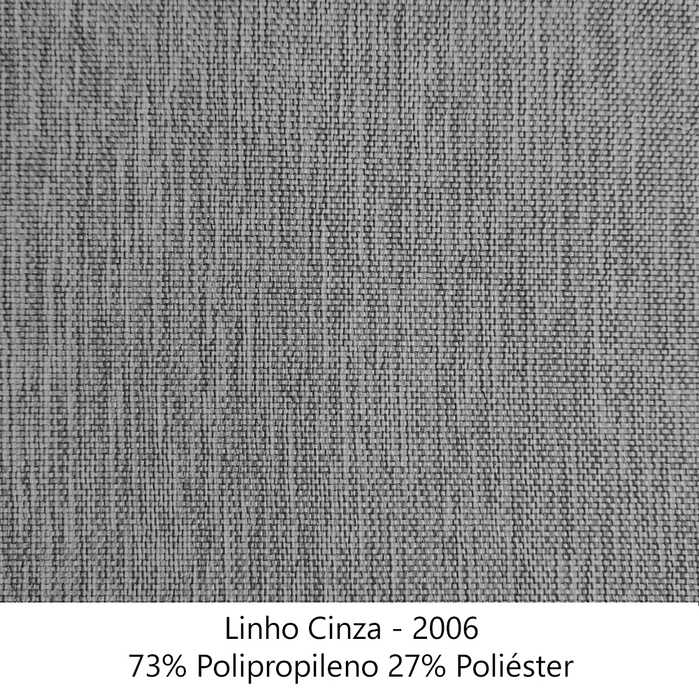 Sofa 2 Lugares Retro Polo 160cm Com Almofada Linho Cinza Ezz