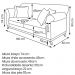 Sofa 2 Lugares Retro Polo 160cm Com Almofada Linho Dourado Ezz