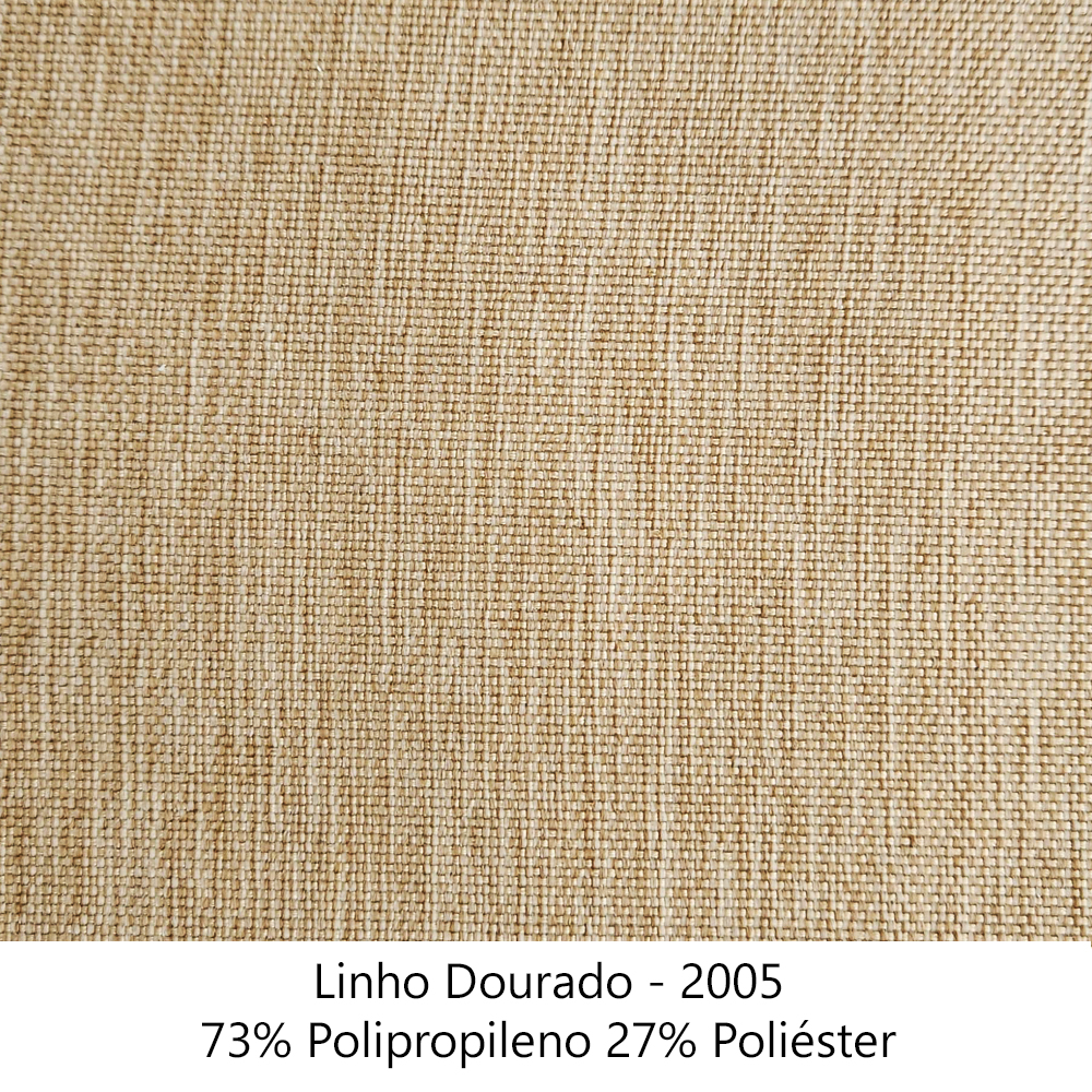 Sofa 2 Lugares Retro Polo 160cm Com Almofada Linho Dourado Ezz